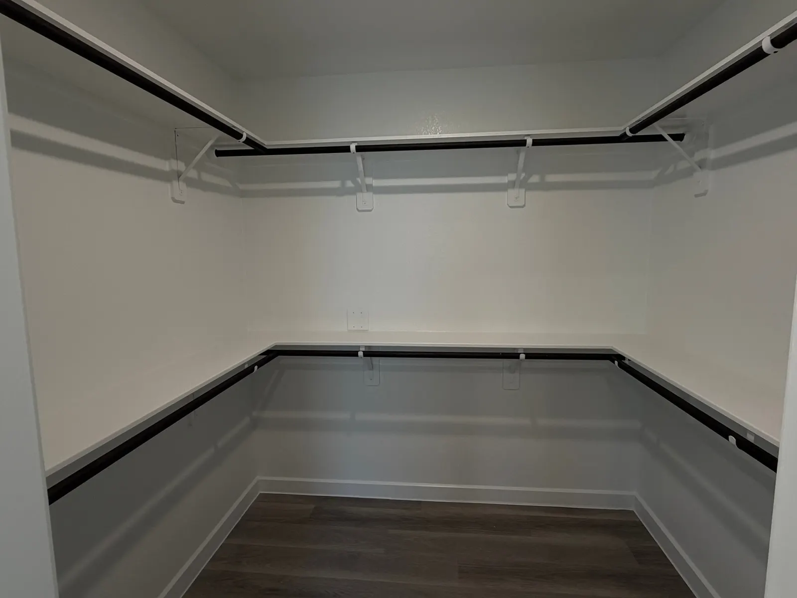 Walk in closet with shelving at 11858 Serena's Song Drive, Willis, TX