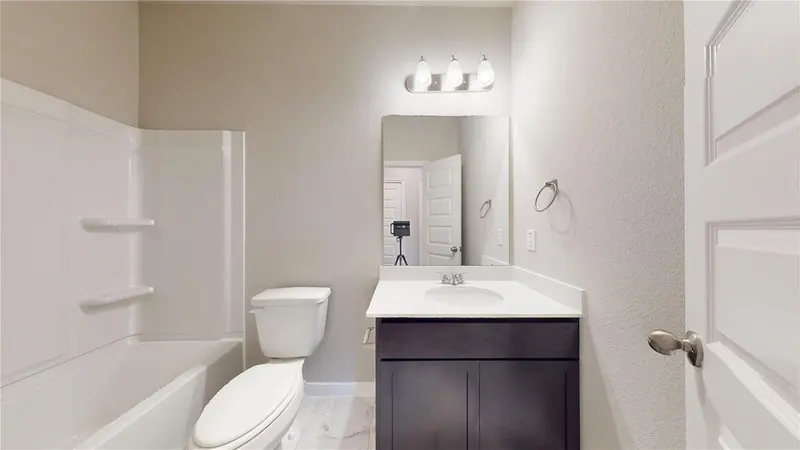 Secondary bathroom vanity at 16701 Eastchase Street, Montgomery, TX