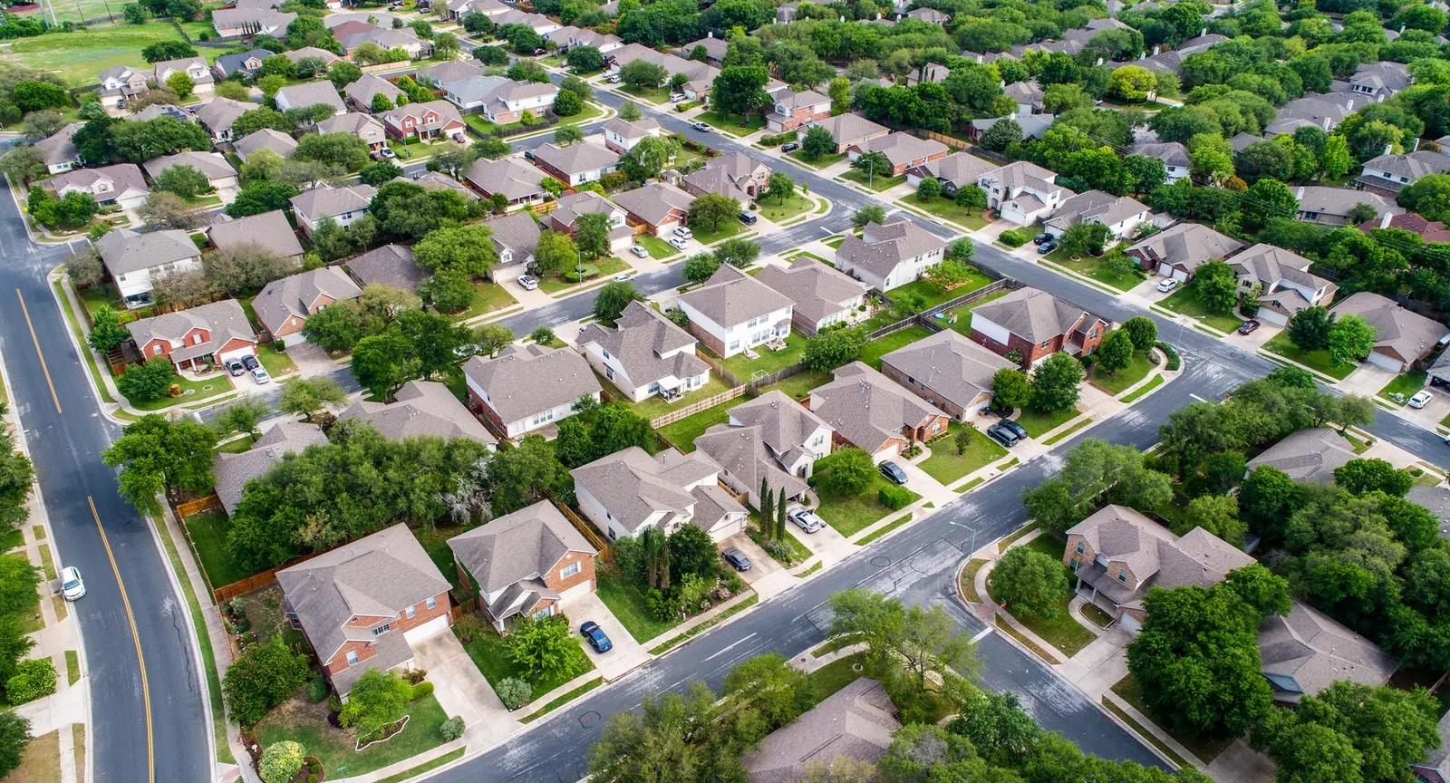 Aerial of subdivision by Alta Homes