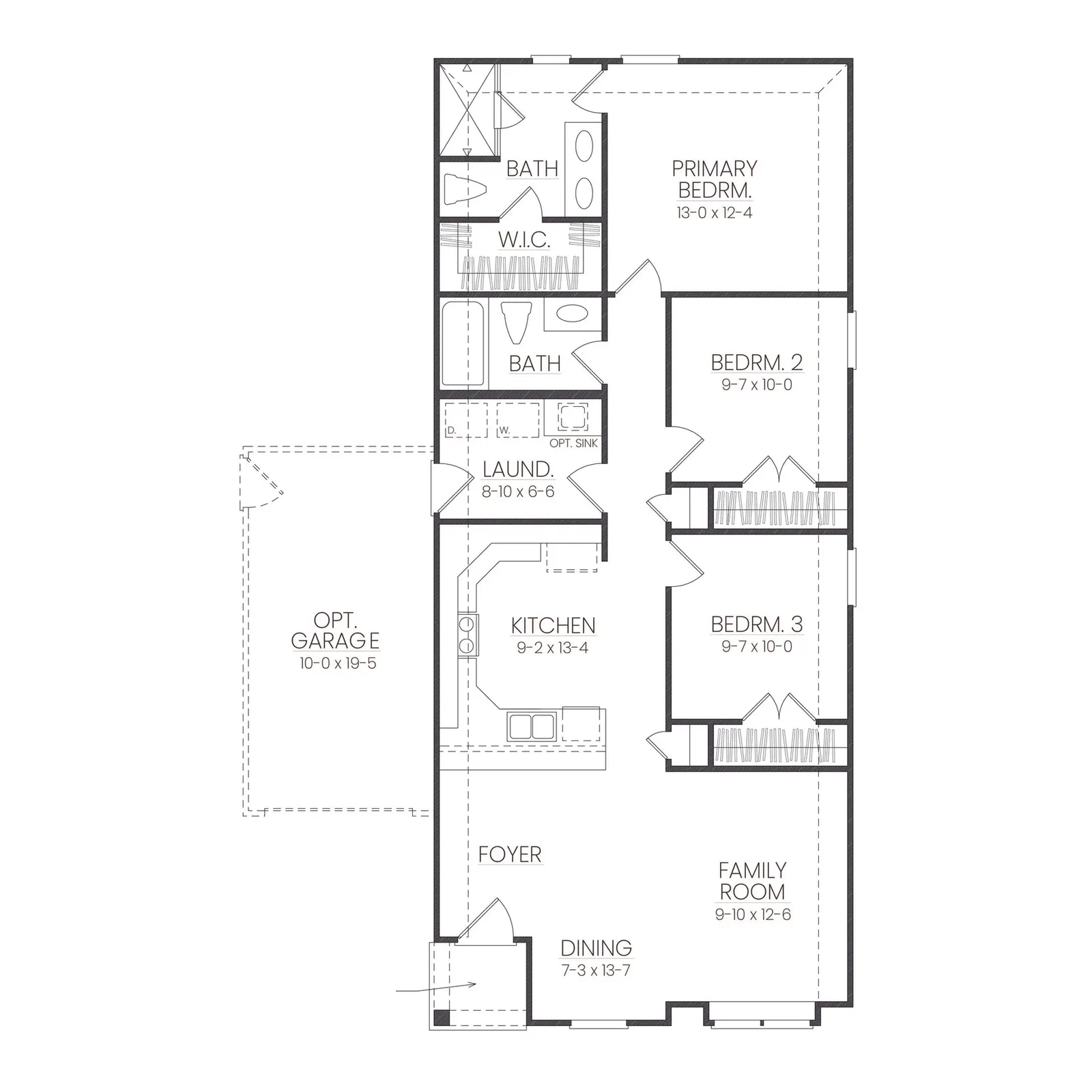 Sycamore floor plan drawing