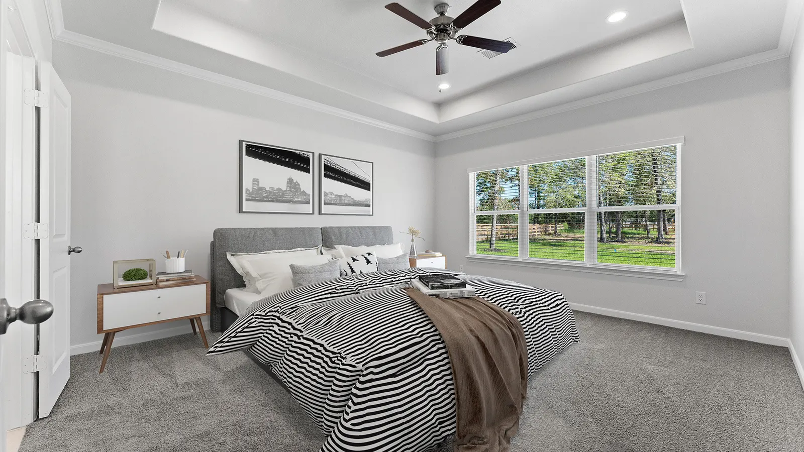Exterior elevation B of the Cypress floor plan by Alta Homes, 1 story