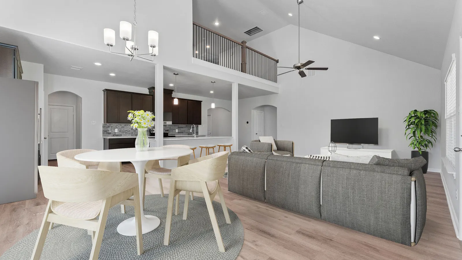 Exterior elevation B of the Torrey Pines floor plan by Alta Homes, 2 story