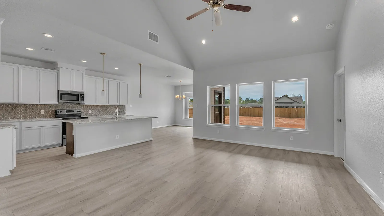Interior of the Kingston model home by Alta Homes, 4 bed (opt. 5), 3 bath, ~2,375 sqft