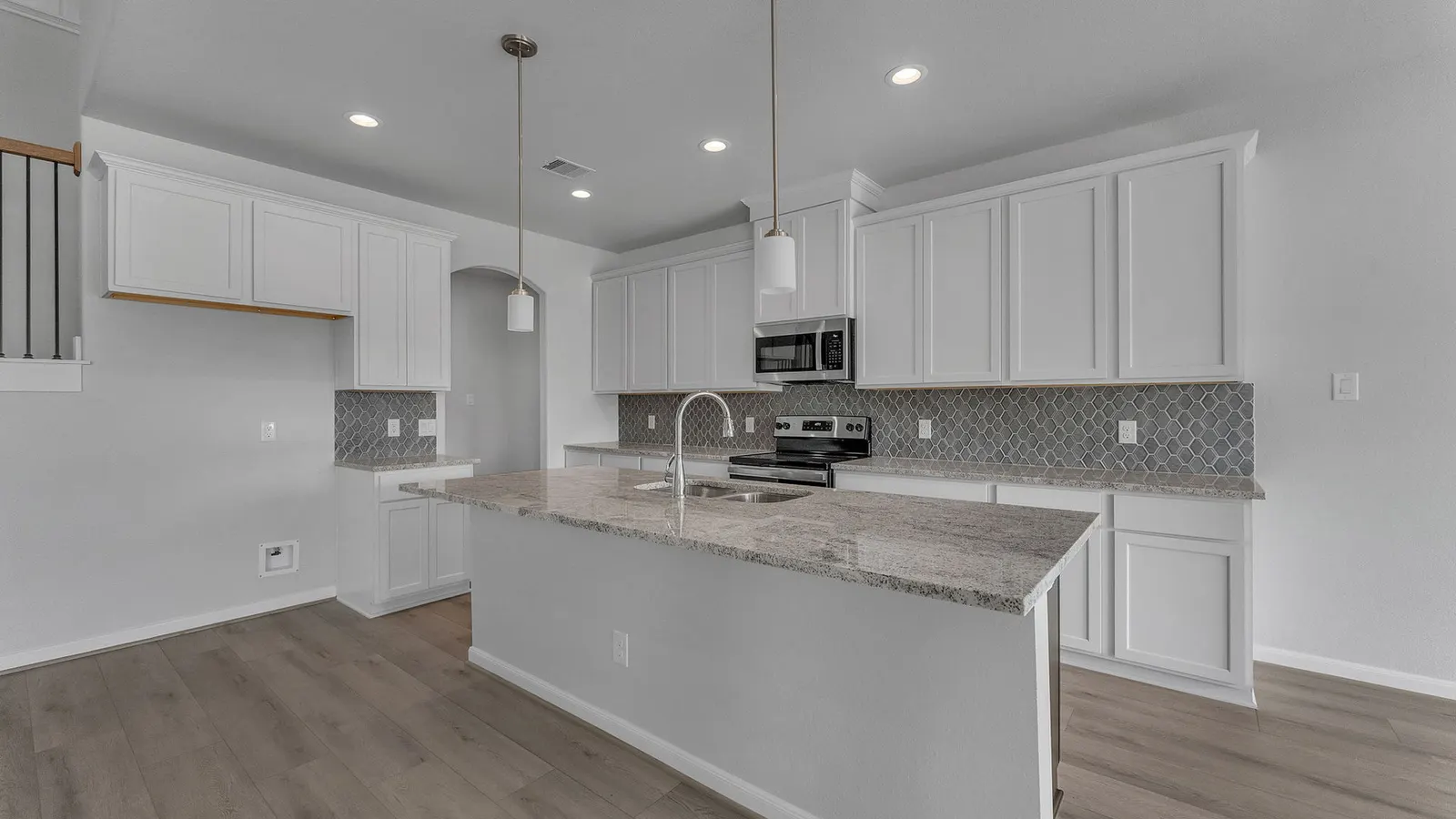Interior of the Kingston model home by Alta Homes, 4 bed (opt. 5), 3 bath, ~2,375 sqft