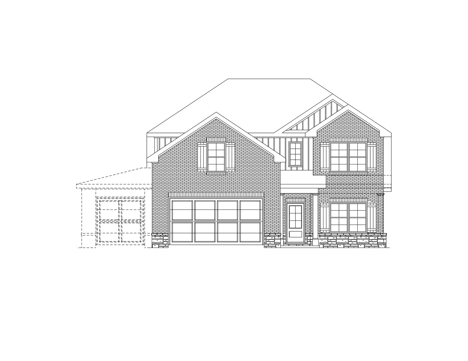 Exterior elevation D of the Kingston floor plan by Alta Homes, 2 story