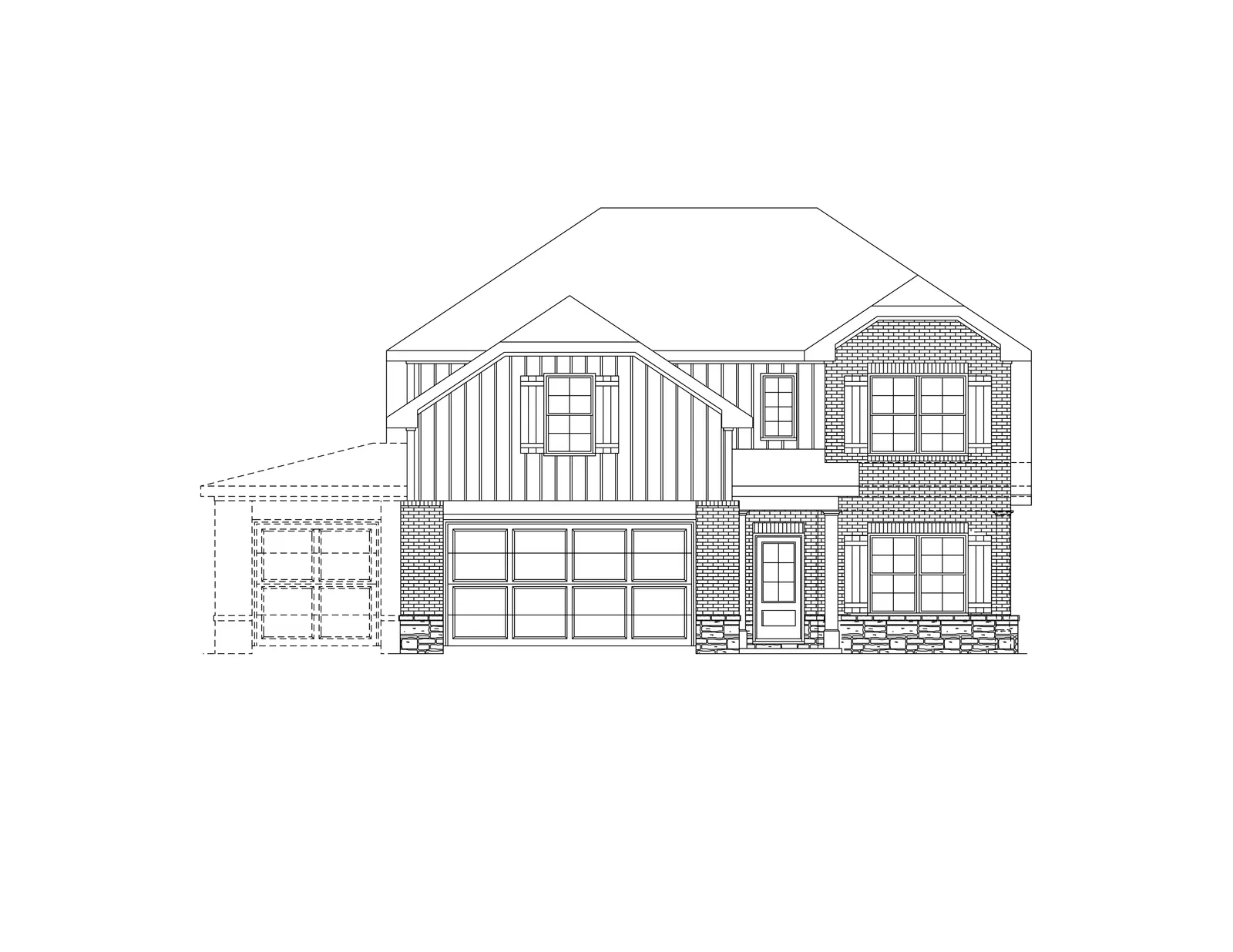 Exterior elevation C of the Kingston floor plan by Alta Homes, 2 story