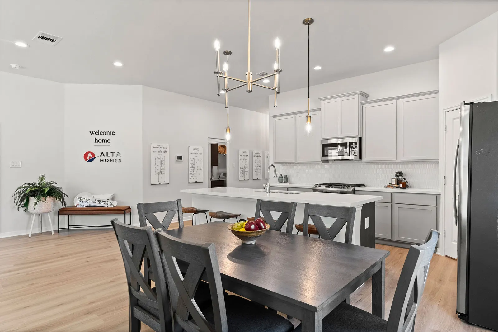 Interior of the Cypress model home by Alta Homes, 4 bed, 2 bath (opt. 2.5), ~1,837 sqft